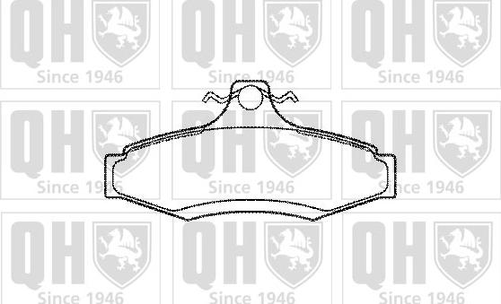 Quinton Hazell BP1070 - Bremsbelagsatz, Scheibenbremse alexcarstop-ersatzteile.com