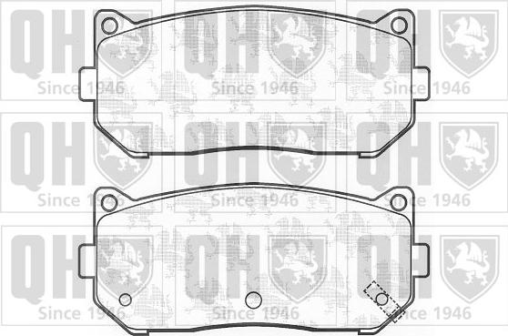 Quinton Hazell BP1072 - Bremsbelagsatz, Scheibenbremse alexcarstop-ersatzteile.com