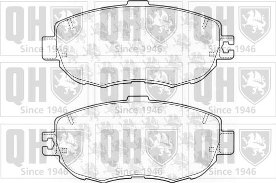Quinton Hazell BP1170 - Bremsbelagsatz, Scheibenbremse alexcarstop-ersatzteile.com