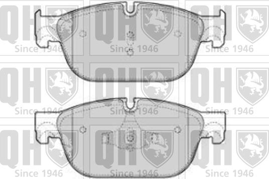 Quinton Hazell BP1810 - Bremsbelagsatz, Scheibenbremse alexcarstop-ersatzteile.com