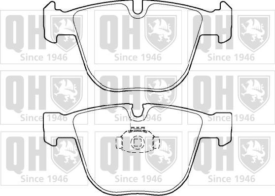 Quinton Hazell BP1399 - Bremsbelagsatz, Scheibenbremse alexcarstop-ersatzteile.com