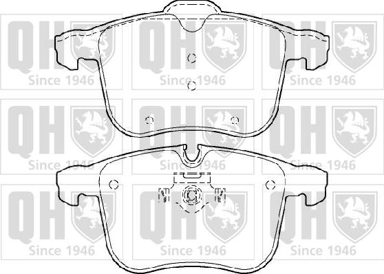 Quinton Hazell BP1392 - Bremsbelagsatz, Scheibenbremse alexcarstop-ersatzteile.com