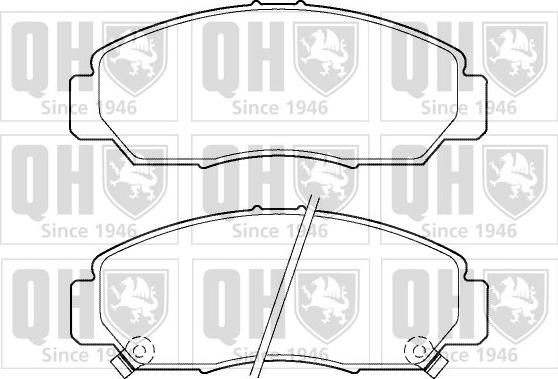 Quinton Hazell BP1397 - Bremsbelagsatz, Scheibenbremse alexcarstop-ersatzteile.com