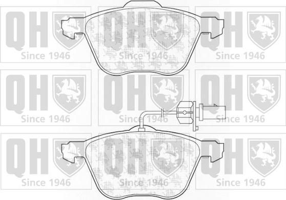 Quinton Hazell BP1313 - Bremsbelagsatz, Scheibenbremse alexcarstop-ersatzteile.com