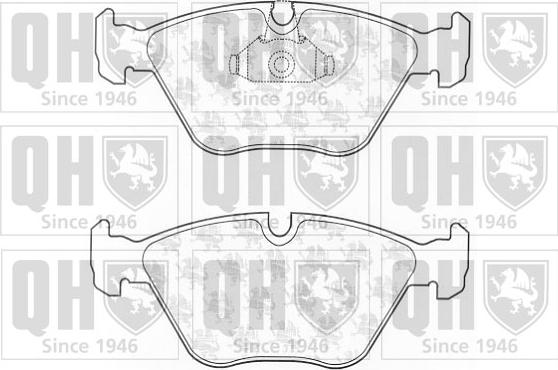 Quinton Hazell BP1332 - Bremsbelagsatz, Scheibenbremse alexcarstop-ersatzteile.com