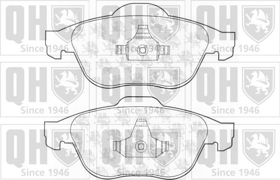 Quinton Hazell BP1321 - Bremsbelagsatz, Scheibenbremse alexcarstop-ersatzteile.com