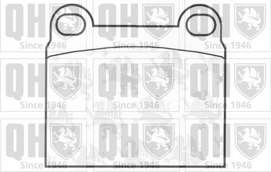 Quinton Hazell BP126 - Bremsbelagsatz, Scheibenbremse alexcarstop-ersatzteile.com