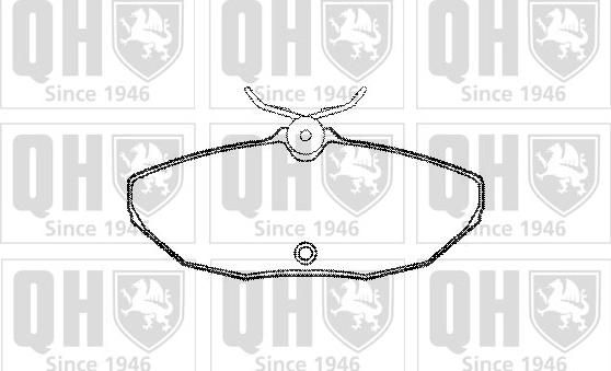 Quinton Hazell BP1238 - Bremsbelagsatz, Scheibenbremse alexcarstop-ersatzteile.com