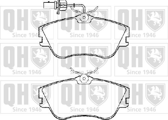 Quinton Hazell BP1275 - Bremsbelagsatz, Scheibenbremse alexcarstop-ersatzteile.com