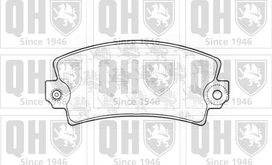 Quinton Hazell BP127 - Bremsbelagsatz, Scheibenbremse alexcarstop-ersatzteile.com