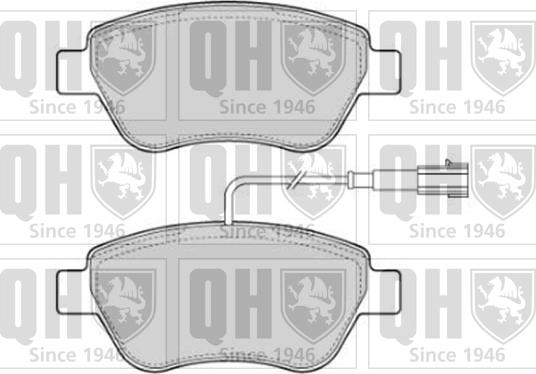 Quinton Hazell BP1754 - Bremsbelagsatz, Scheibenbremse alexcarstop-ersatzteile.com