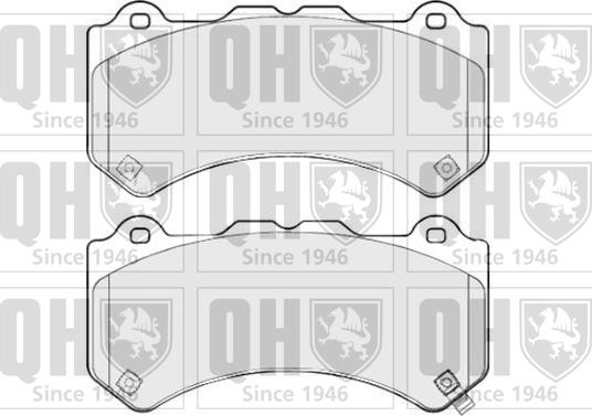 Quinton Hazell BP1788 - Bremsbelagsatz, Scheibenbremse alexcarstop-ersatzteile.com
