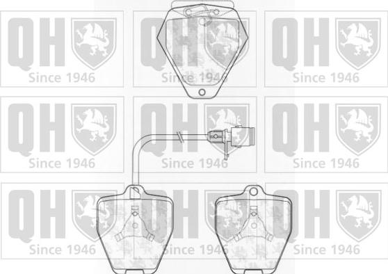 Quinton Hazell BP899 - Bremsbelagsatz, Scheibenbremse alexcarstop-ersatzteile.com