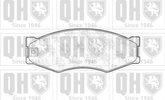 Quinton Hazell BP848 - Bremsbelagsatz, Scheibenbremse alexcarstop-ersatzteile.com