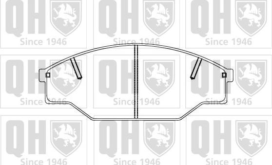 Quinton Hazell BP856 - Bremsbelagsatz, Scheibenbremse alexcarstop-ersatzteile.com