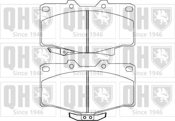 Quinton Hazell BP858 - Bremsbelagsatz, Scheibenbremse alexcarstop-ersatzteile.com