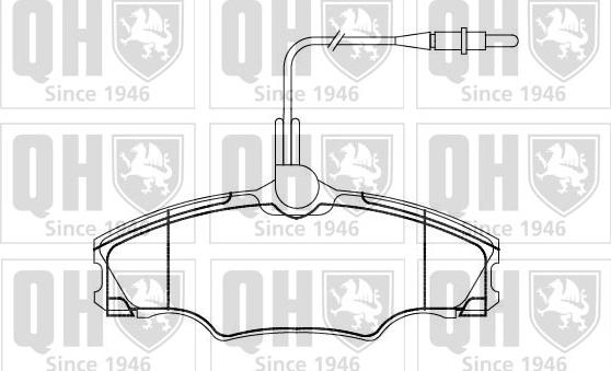 Quinton Hazell BP864 - Bremsbelagsatz, Scheibenbremse alexcarstop-ersatzteile.com