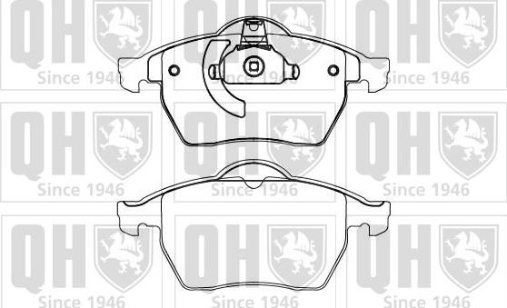 Quinton Hazell BP863 - Bremsbelagsatz, Scheibenbremse alexcarstop-ersatzteile.com