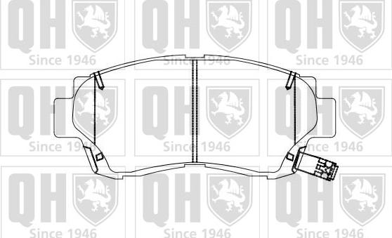 Quinton Hazell BP884 - Bremsbelagsatz, Scheibenbremse alexcarstop-ersatzteile.com