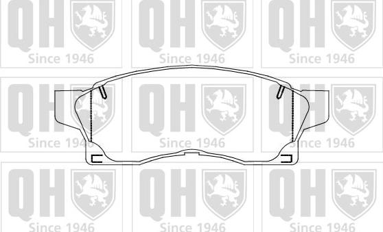 Quinton Hazell BP879 - Bremsbelagsatz, Scheibenbremse alexcarstop-ersatzteile.com