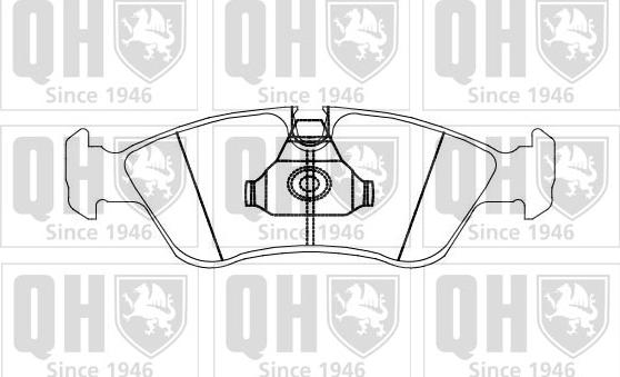 Quinton Hazell BP874 - Bremsbelagsatz, Scheibenbremse alexcarstop-ersatzteile.com