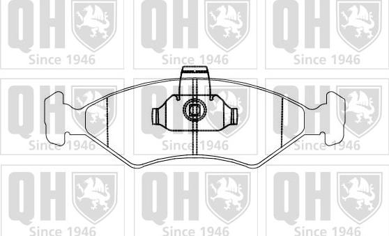 Quinton Hazell BP876 - Bremsbelagsatz, Scheibenbremse alexcarstop-ersatzteile.com