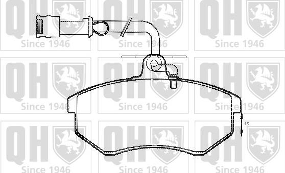 Quinton Hazell BP399 - Bremsbelagsatz, Scheibenbremse alexcarstop-ersatzteile.com