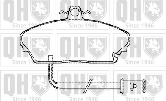 Quinton Hazell BP382 - Bremsbelagsatz, Scheibenbremse alexcarstop-ersatzteile.com