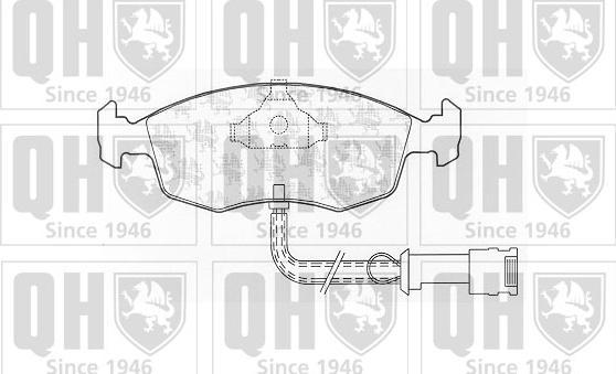 Quinton Hazell BP324 - Bremsbelagsatz, Scheibenbremse alexcarstop-ersatzteile.com