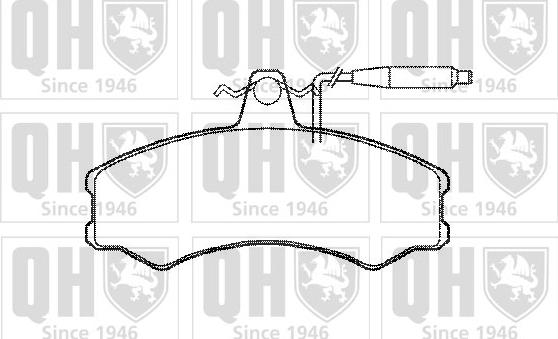 Quinton Hazell BP326 - Bremsbelagsatz, Scheibenbremse alexcarstop-ersatzteile.com