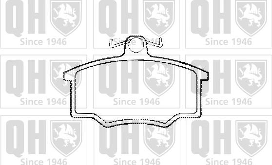 Quinton Hazell BP370 - Bremsbelagsatz, Scheibenbremse alexcarstop-ersatzteile.com