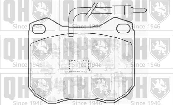 Quinton Hazell BP251 - Bremsbelagsatz, Scheibenbremse alexcarstop-ersatzteile.com