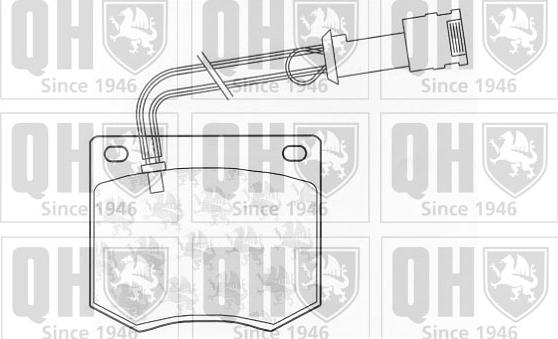 Quinton Hazell BP219 - Bremsbelagsatz, Scheibenbremse alexcarstop-ersatzteile.com