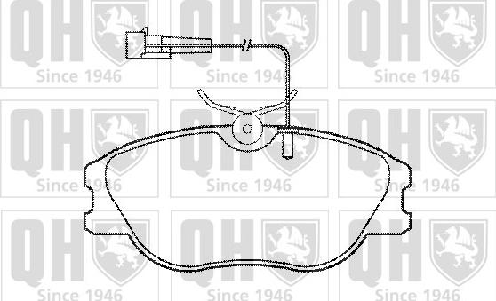 Quinton Hazell BP740 - Bremsbelagsatz, Scheibenbremse alexcarstop-ersatzteile.com