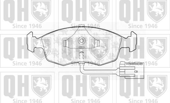 Quinton Hazell BP760 - Bremsbelagsatz, Scheibenbremse alexcarstop-ersatzteile.com