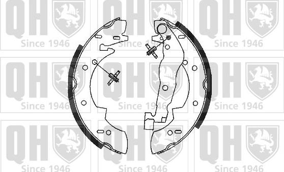 Quinton Hazell BS555 - Bremsbackensatz alexcarstop-ersatzteile.com