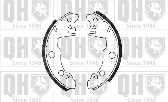 Quinton Hazell BS567 - Bremsbackensatz alexcarstop-ersatzteile.com