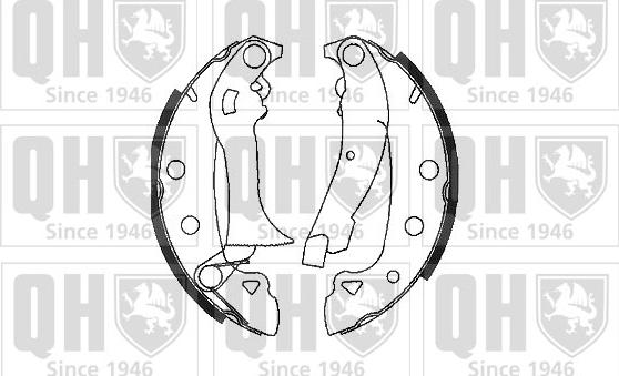 Quinton Hazell BS698 - Bremsbackensatz alexcarstop-ersatzteile.com