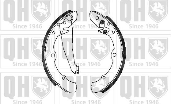 Quinton Hazell BS602 - Bremsbackensatz alexcarstop-ersatzteile.com