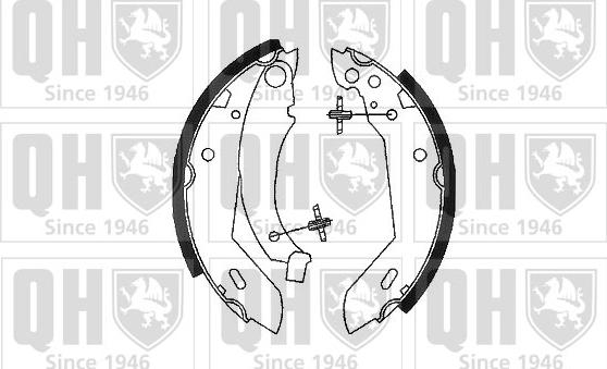 Quinton Hazell BS681 - Bremsbackensatz alexcarstop-ersatzteile.com