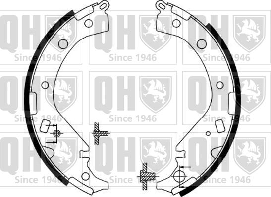 Quinton Hazell BS1147 - Bremsbackensatz alexcarstop-ersatzteile.com