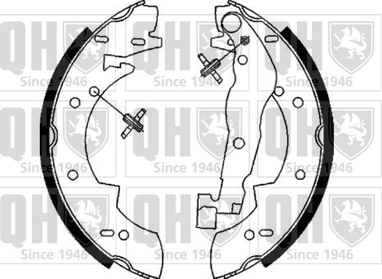 Quinton Hazell BS845 - Bremsbackensatz alexcarstop-ersatzteile.com