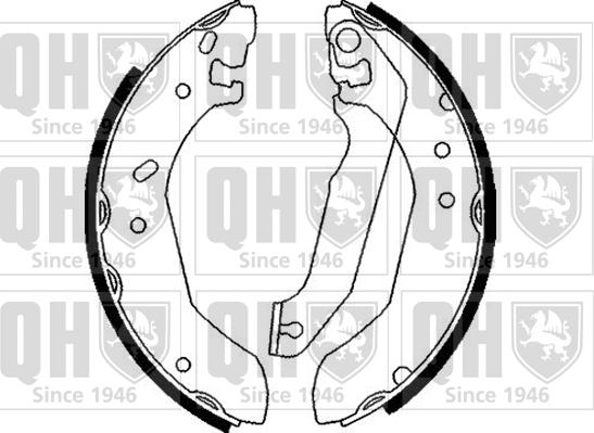 Quinton Hazell BS806 - Bremsbackensatz alexcarstop-ersatzteile.com