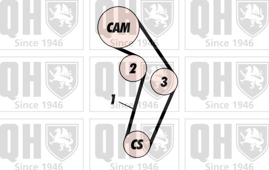 Quinton Hazell QBK387 - Zahnriemensatz alexcarstop-ersatzteile.com