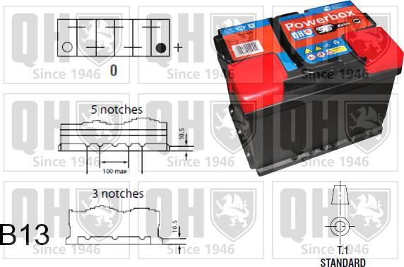 Quinton Hazell QBT096AGM - Starterbatterie alexcarstop-ersatzteile.com