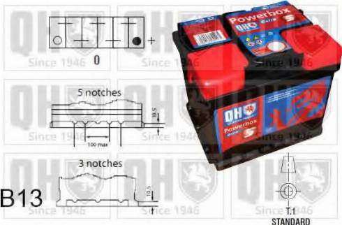 Quinton Hazell QBT1005 - Starterbatterie alexcarstop-ersatzteile.com