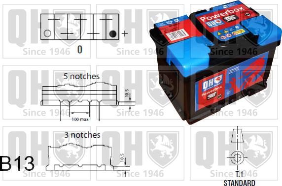 Quinton Hazell QBT115AGM - Starterbatterie alexcarstop-ersatzteile.com