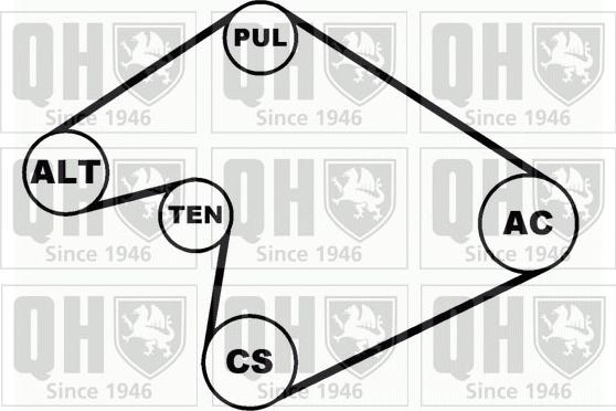 Quinton Hazell QDK45 - Keilrippenriemensatz alexcarstop-ersatzteile.com