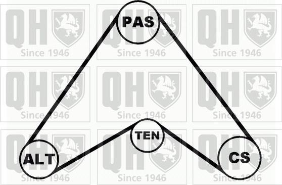 Quinton Hazell QDK50 - Keilrippenriemensatz alexcarstop-ersatzteile.com
