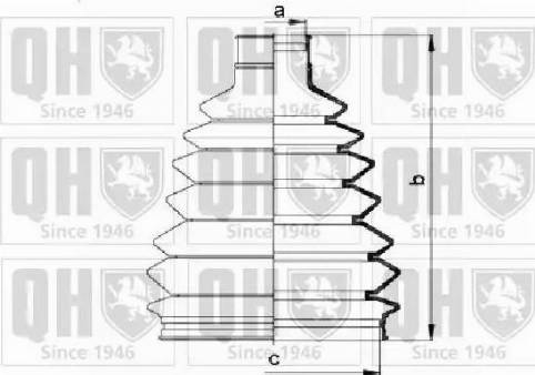 Quinton Hazell QJB908 - Faltenbalg, Antriebswelle alexcarstop-ersatzteile.com